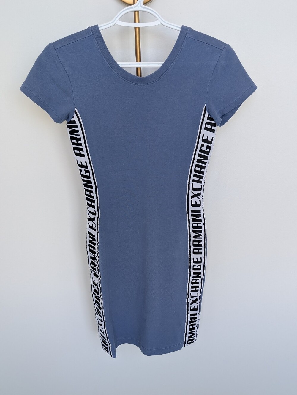 EUC Armani Exchange Blue Tee Dress Bodycon Style